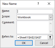 Creating And Using Named Ranges Microsoft Excel 365