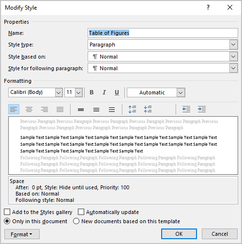 How To Create Table Of Figures And List Of Tables Microsoft Word 365 9279