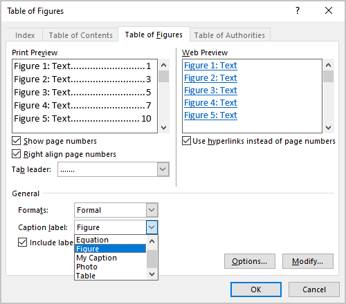 How To Create List Of Figures In Word Printable Templates