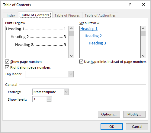 How To Create Multiple Tables Of Contents In One Word Document Microsoft Word 365