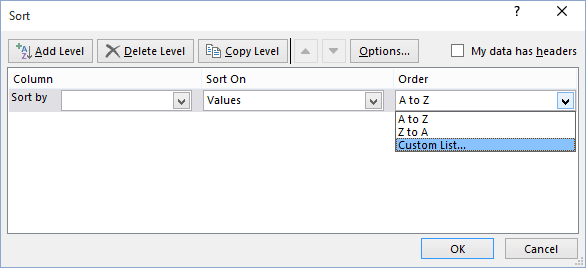 using-a-custom-sort-order-microsoft-excel-2016