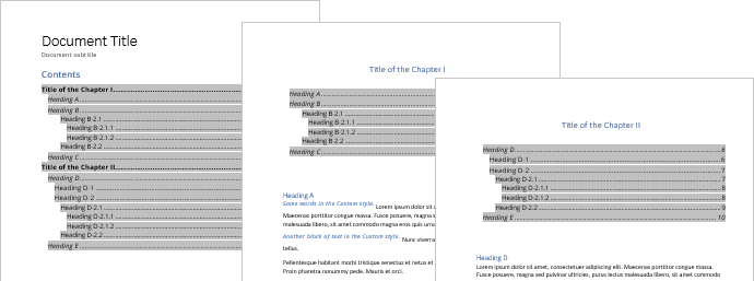 Table of Contents in Word 365