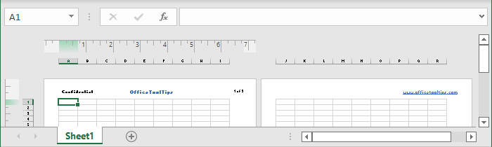 Different headers and footers on odd and even pages in Excel 365