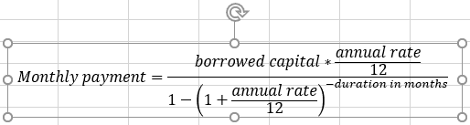 Equation in Excel 365