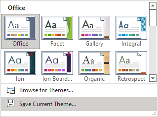 Microsoft Office Themes in Excel - Microsoft Excel 365