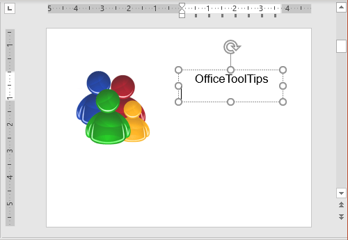 Rulers for text box in PowerPoint 365