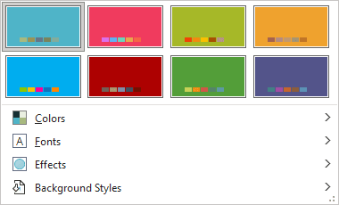 Variants gallery in PowerPoint 365