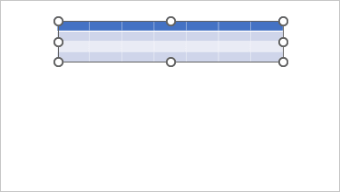 Example 2 table 7x4 in PowerPoint 365