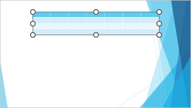 Example 2 table 7x4 theme in PowerPoint 365