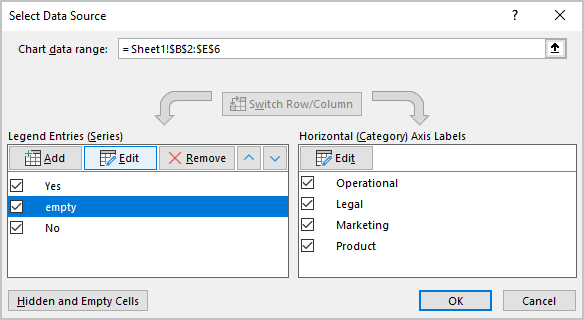 Select Data Source in Excel 365