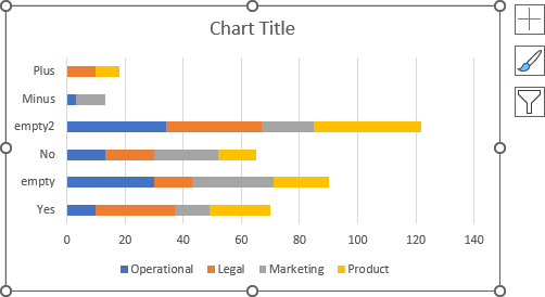 Simple bar chart in Excel 365