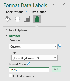 Format Data Labels number in Excel 365