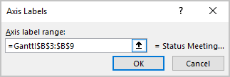 Axis Labels in Excel 365