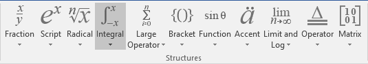 how to insert equation in word integrate