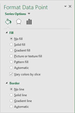 Series Options in Excel 2016