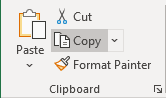 Clipboard in Excel 365