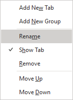 Tabs popup in PowerPoint 365