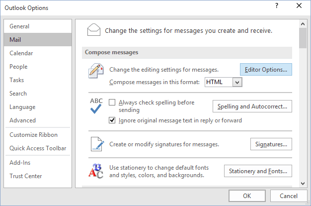 Setting AutoCorrect Options - Microsoft Office 2016