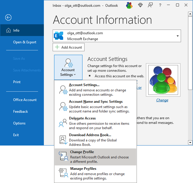 Use Profiles in Outlook - Microsoft Outlook 365