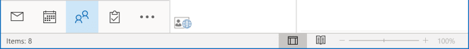 People folder icon in Navigation Bar Outlook 365