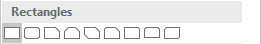 Rectangle shapes in PowerPoint 2016