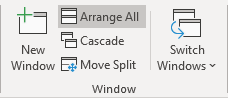 Arrange All button in PowerPoint 365