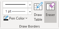 Eraser button in PowerPoint 365