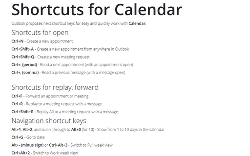 shortcut outlook private event