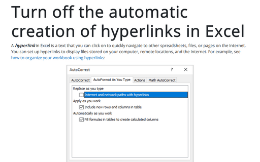 removing hyperlinks in excel 2016