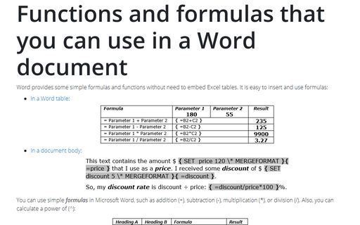 insert equation in word doc file