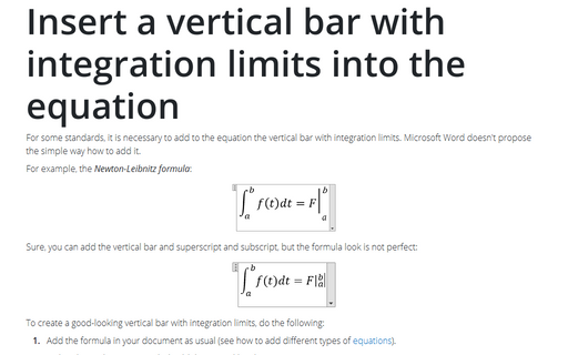 microsoft word equation negative sign in front of fraction