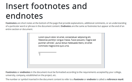 format endnotes in word 2016